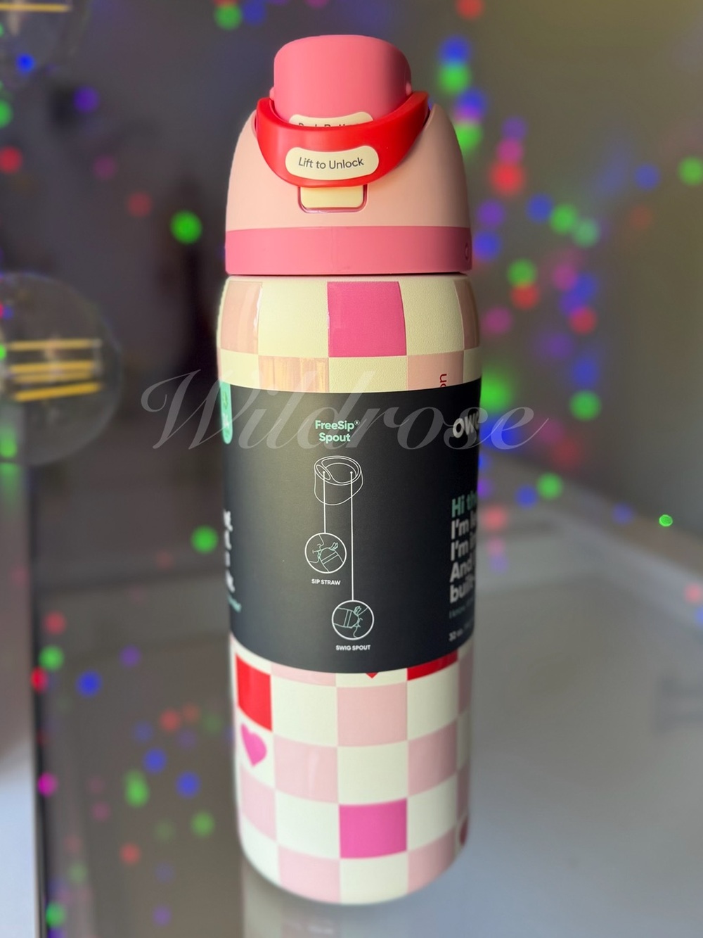 💕Owala Valentine’s Day CHECK ME OUT 32oz Freesip Limited Edition💕 AUTHENTIC